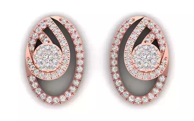 Solitaire Women Stud Diamond Earring