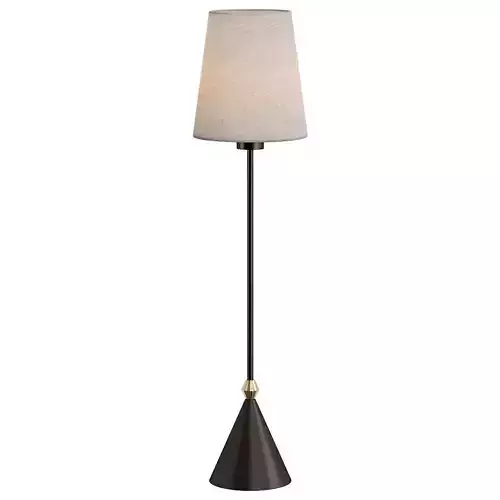 CONSOLE floor lamp with linen shade