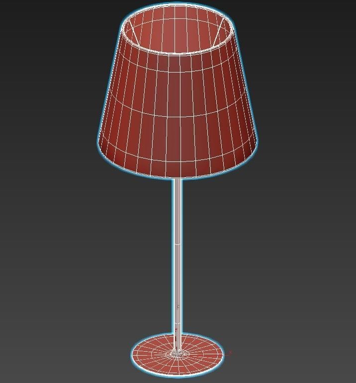 PROSPEKT table lamp with shade 3D model_2