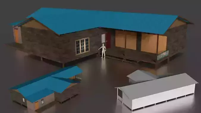 Rumah kayu panggung 015-016