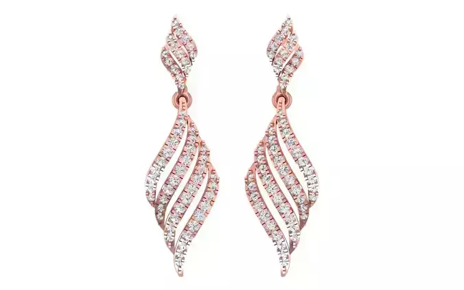 Solitaire Women Drop  Diamond Earring