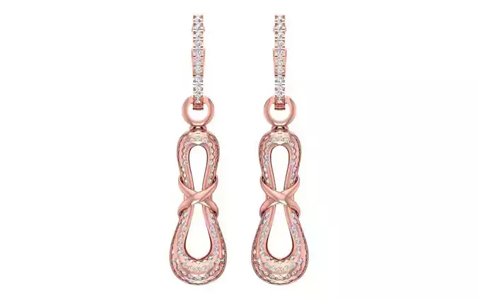 Solitaire Women Drop  Diamond Earring