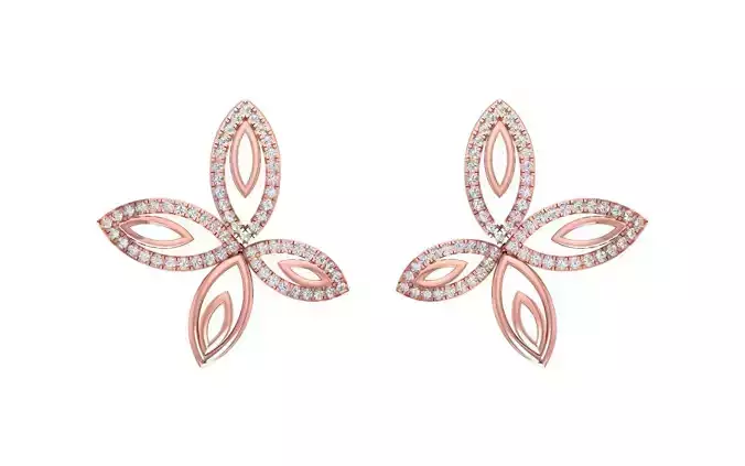 Solitaire Women Stud Diamond Earring