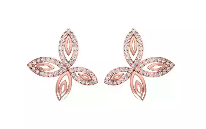 Solitaire Women Stud Diamond Earring