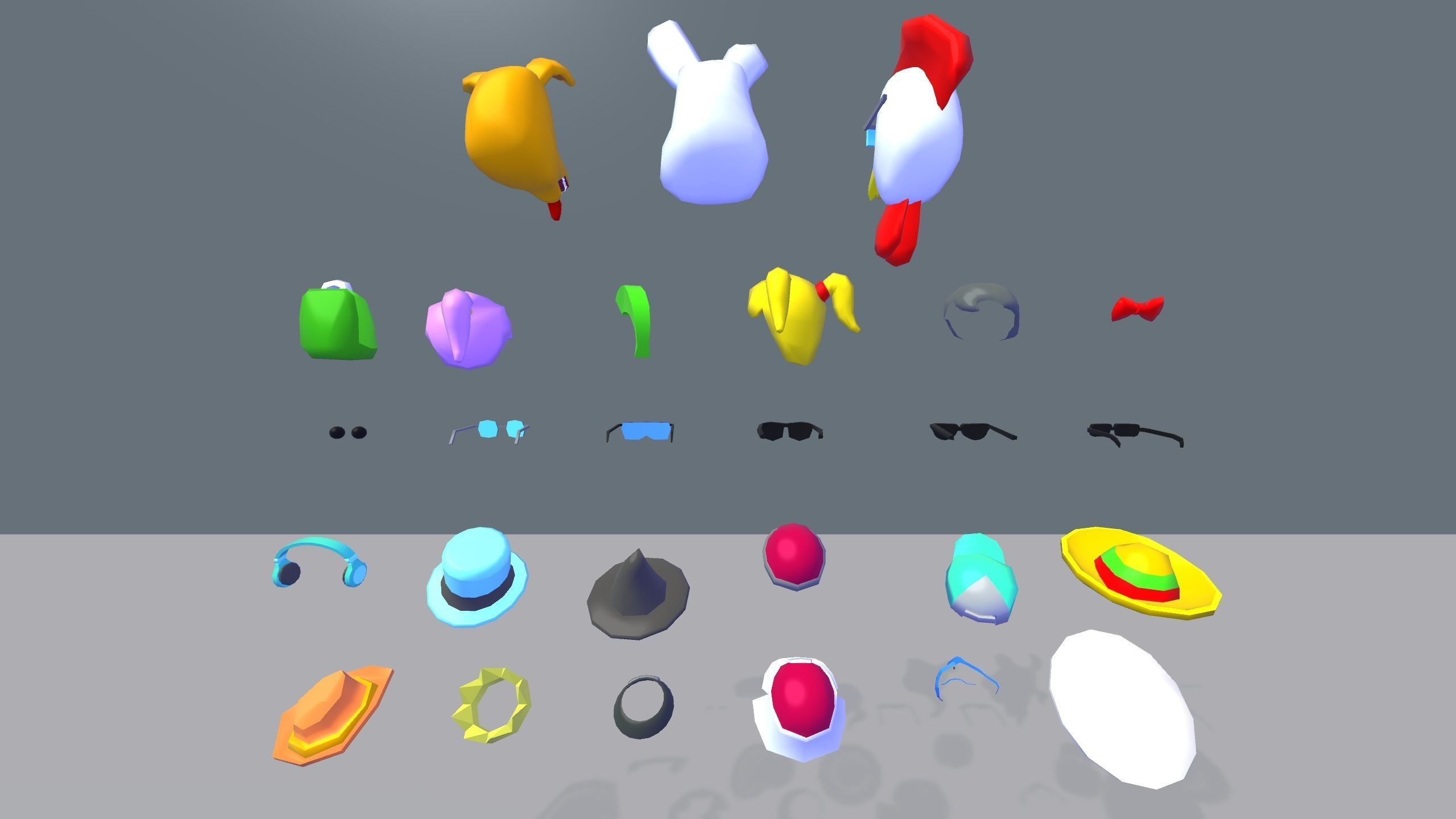 3D Costumed Character Pack Ragdolls Low Poly Unity Kit Deslab Low-poly 3D model_6