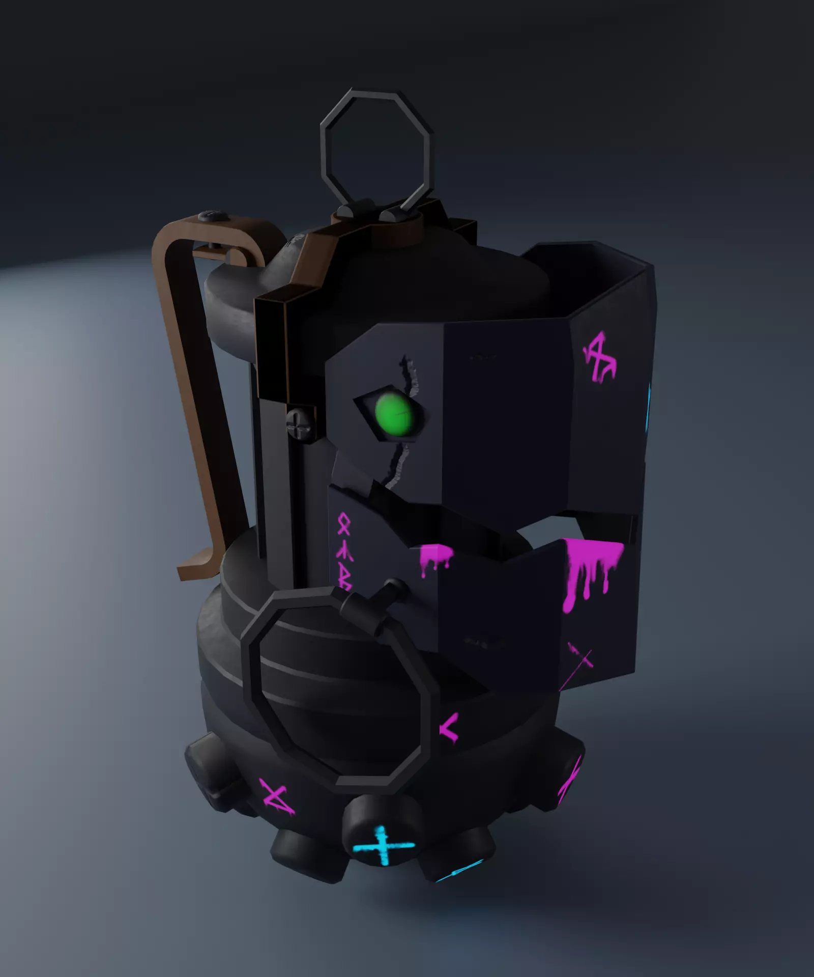 Jinx grenade Free 3D model