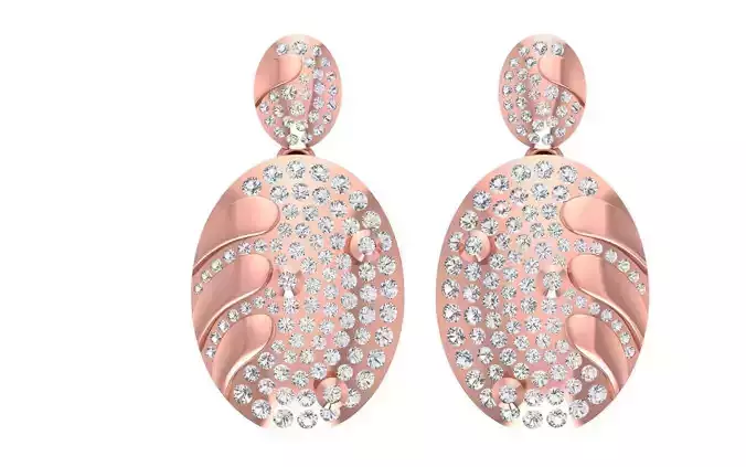 Solitaire Women Drop  Diamond Earring