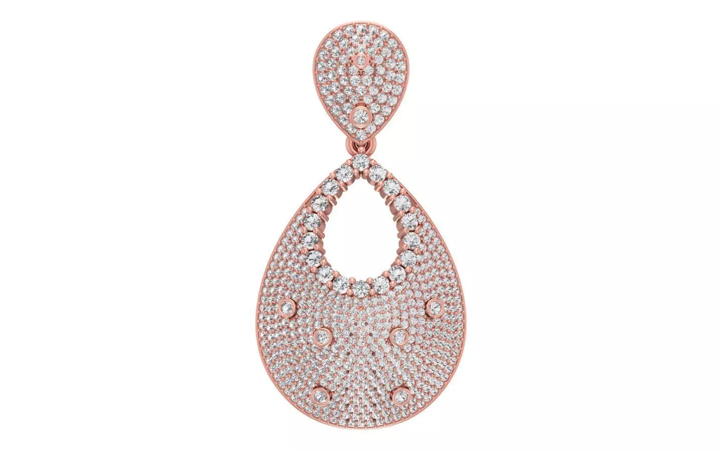 Solitaire Women Pendant 3dm STL OBJ FBX Render Details 3D print model_0