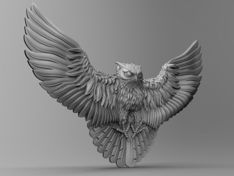 The Owl 3D print model_7