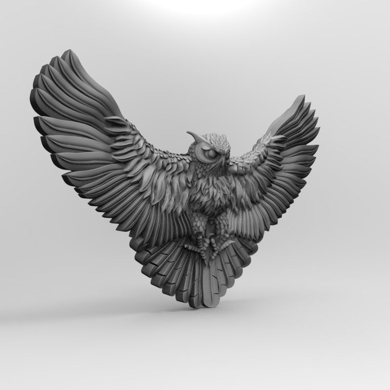 The Owl 3D print model_3