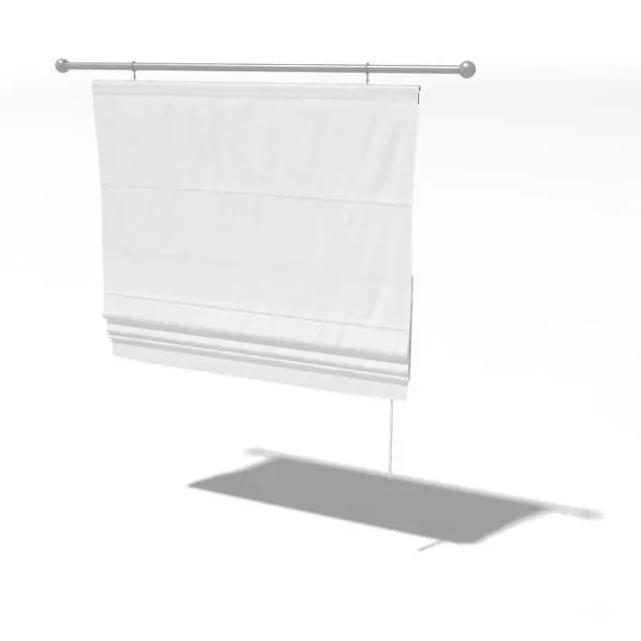 White Modern Hanging With Rod 3D model