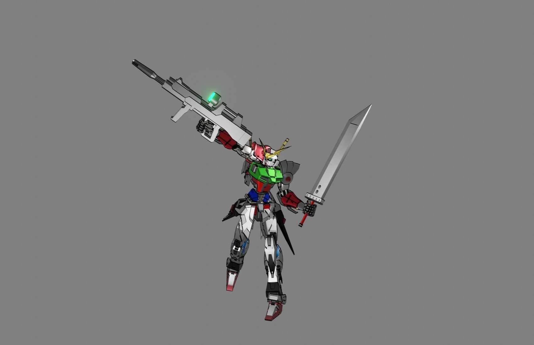 Attacker Gundam 8 3D model_15