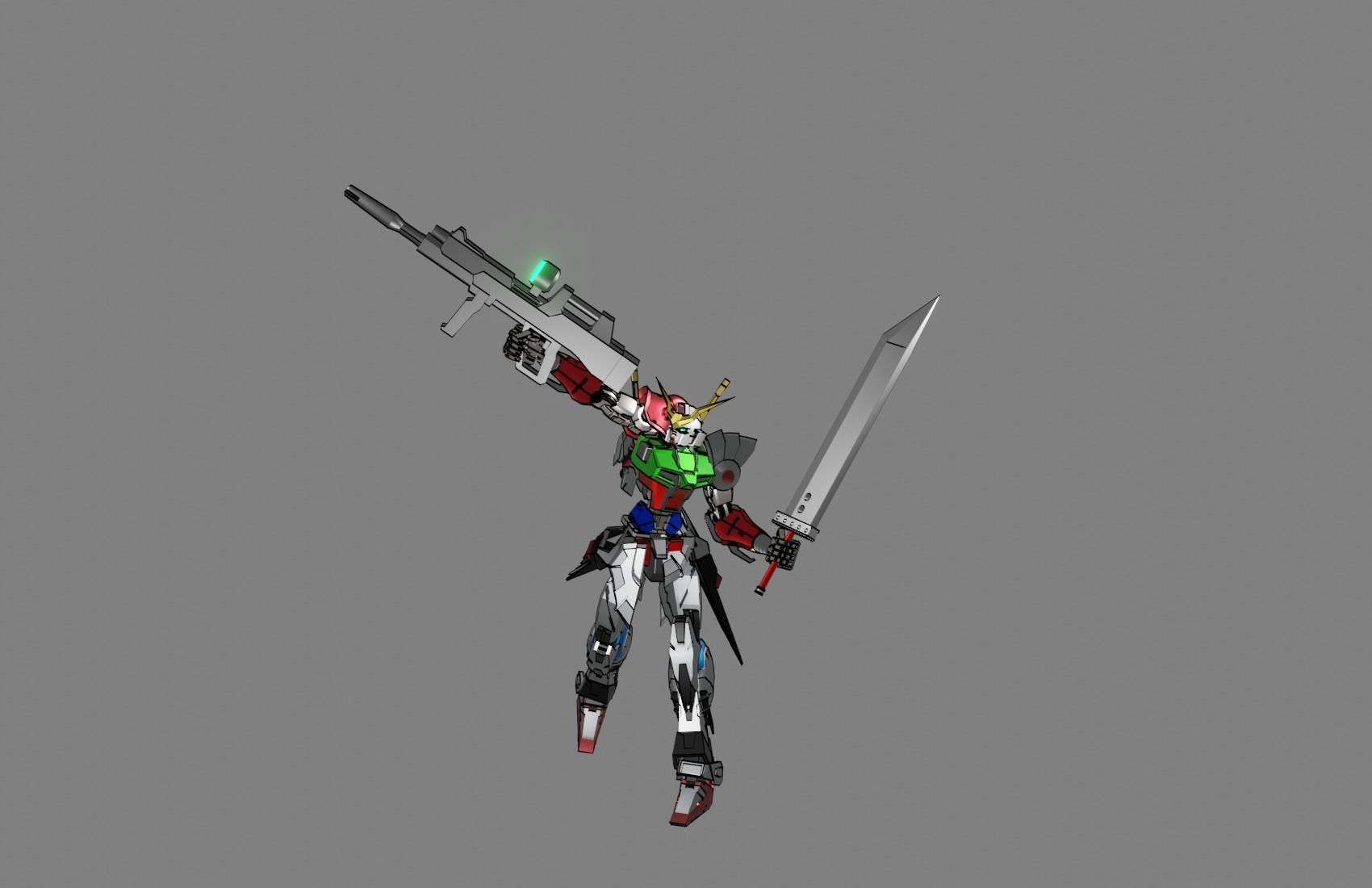 Attacker Gundam 8 3D model_20
