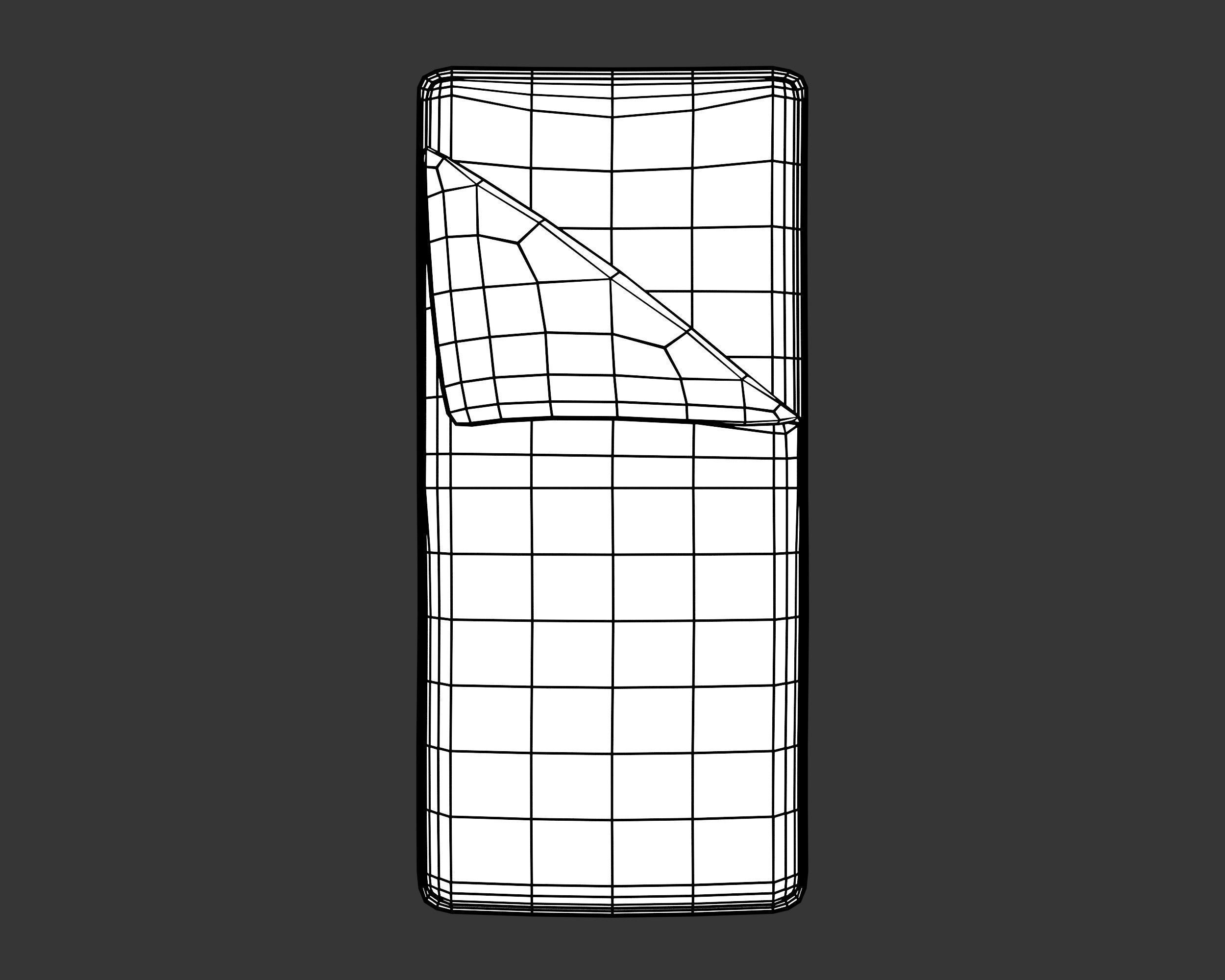 Medieval Crude Accessory Bedroll Low-poly 3D model_4