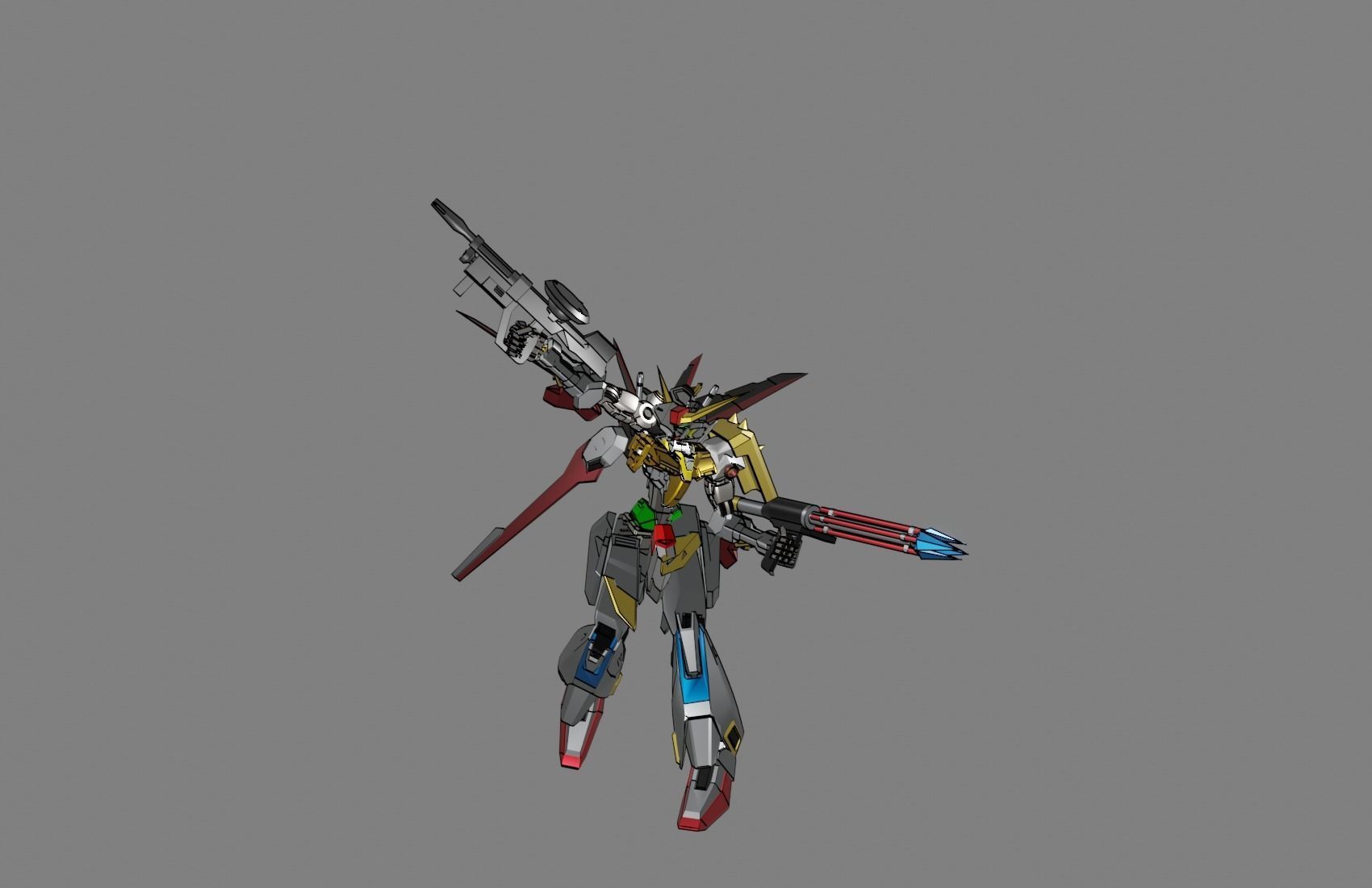 Attacker Gundam 5 3D model_19