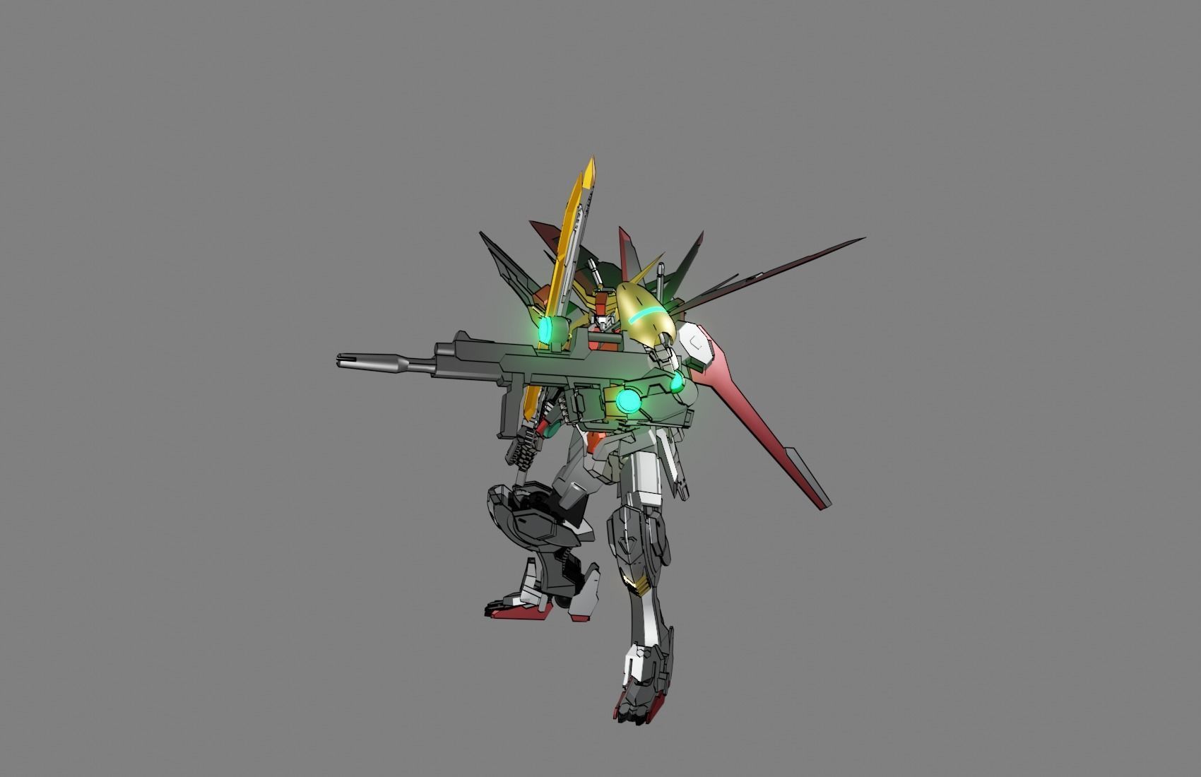 Attacker Gundam 24 3D model_3