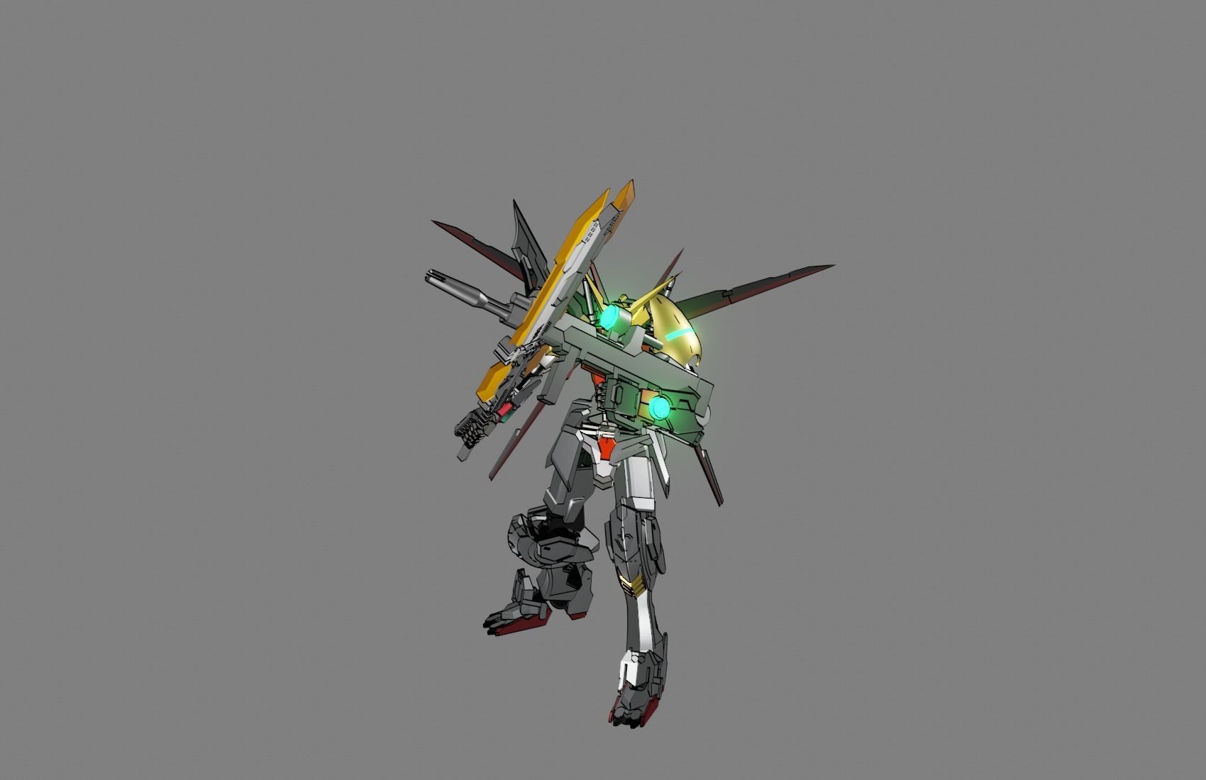 Attacker Gundam 24 3D model_7