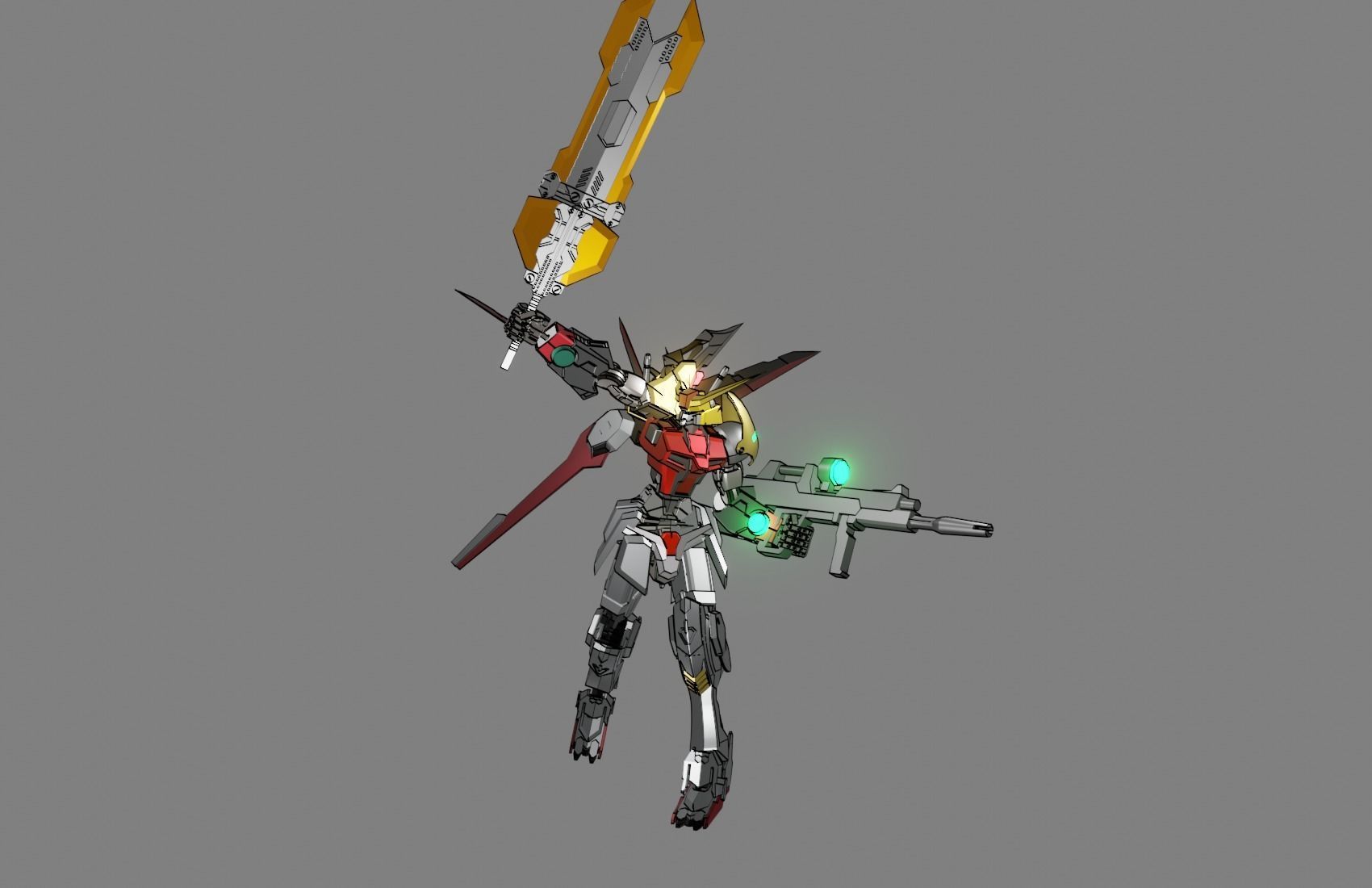 Attacker Gundam 24 3D model_15