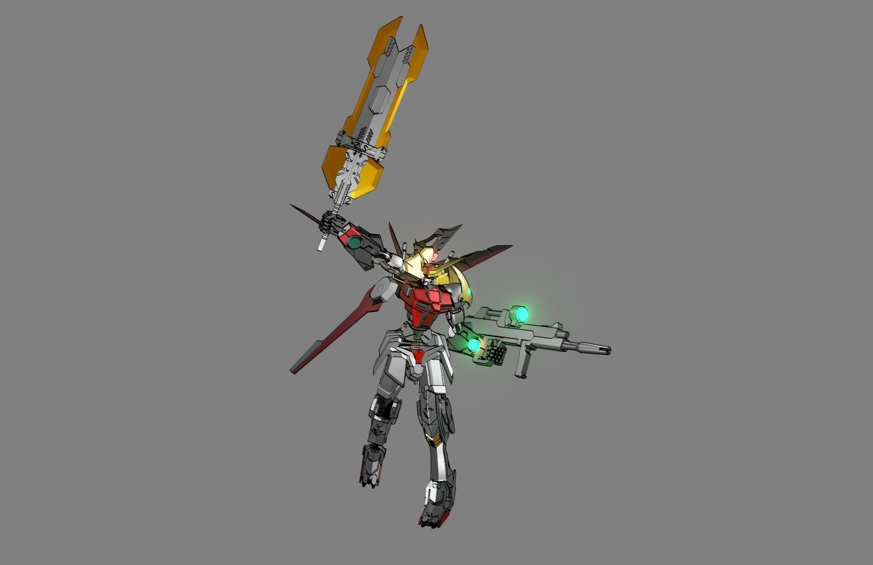 Attacker Gundam 24 3D model_23