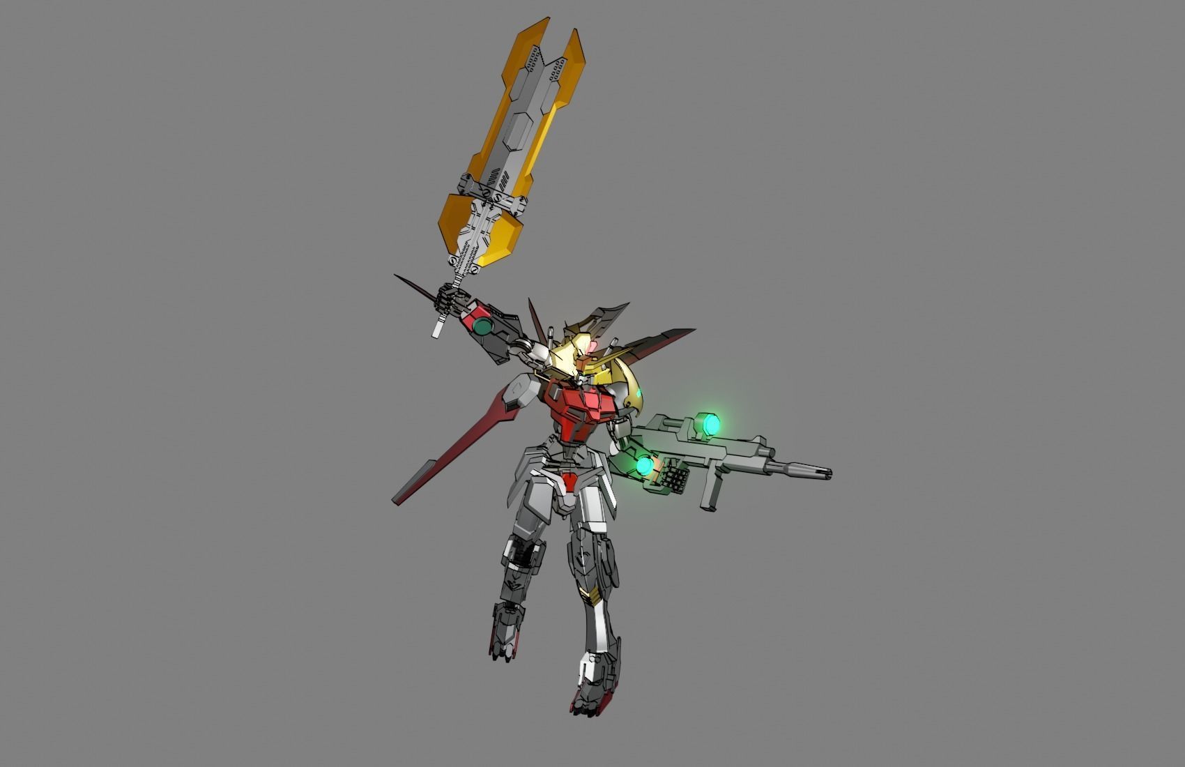 Attacker Gundam 24 3D model_21