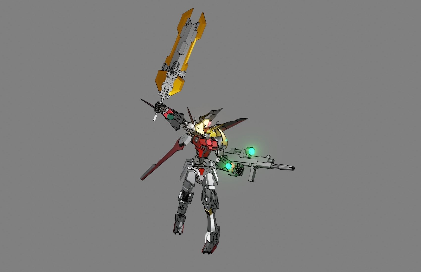 Attacker Gundam 24 3D model_24