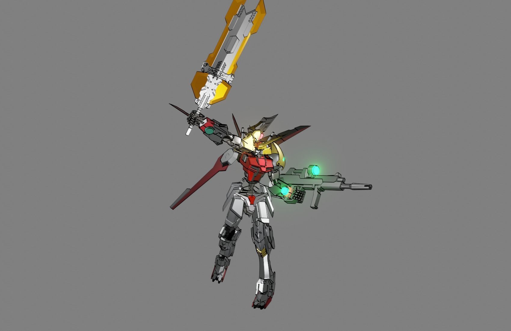 Attacker Gundam 24 3D model_13