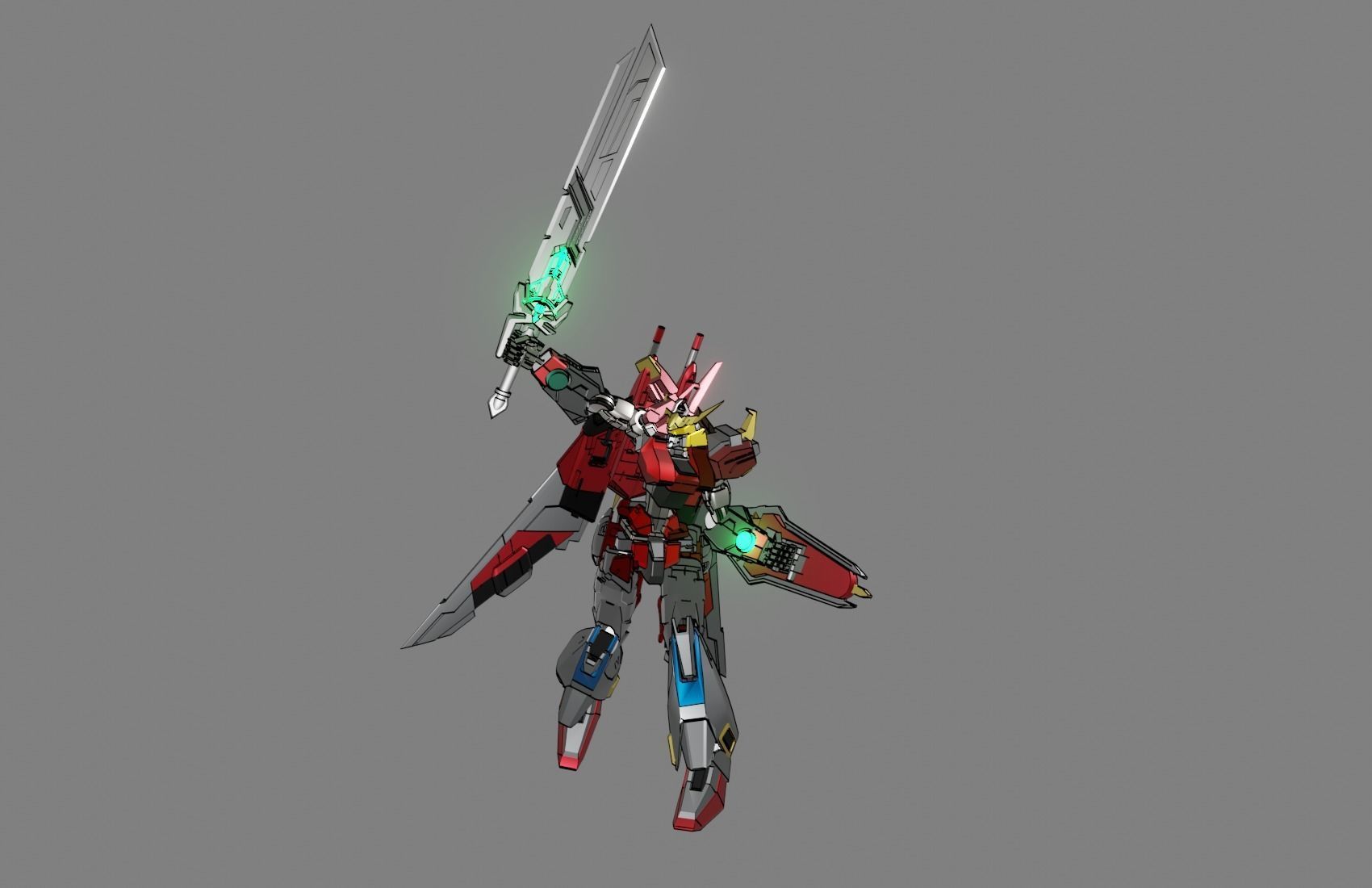 Attacker Gundam 22 3D model_22