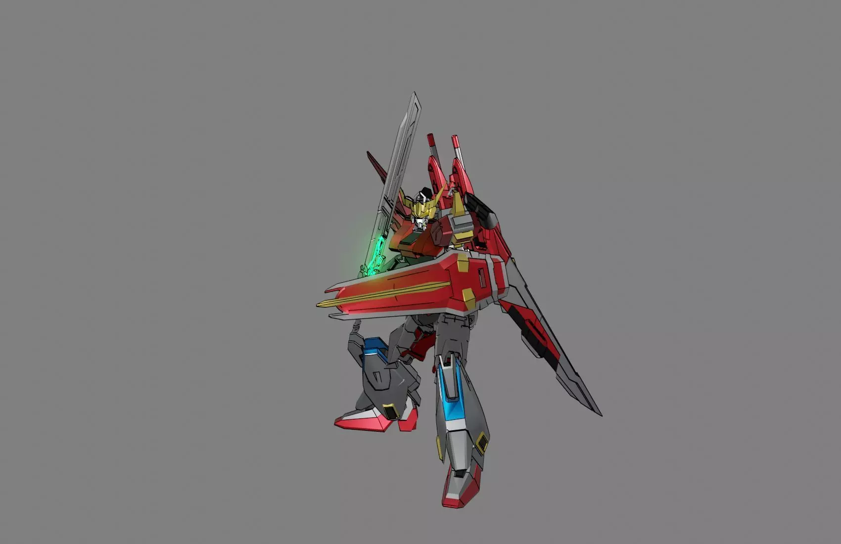 Attacker Gundam 22 3D model_0