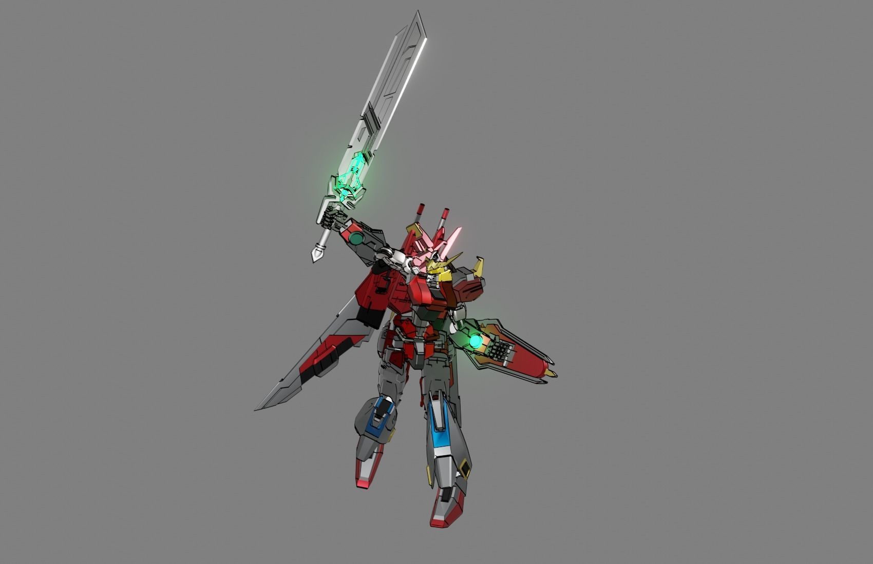 Attacker Gundam 22 3D model_20