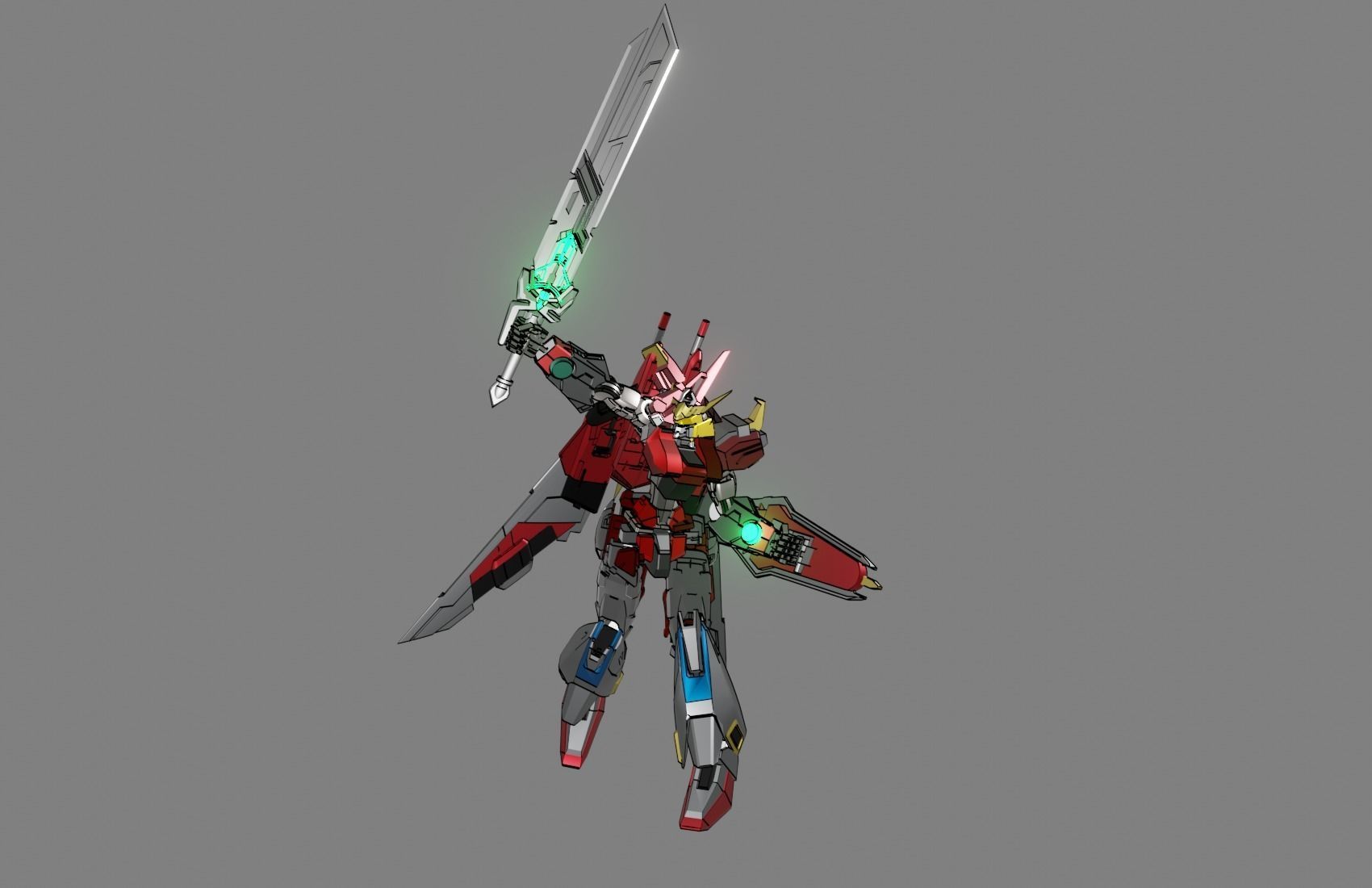 Attacker Gundam 22 3D model_18