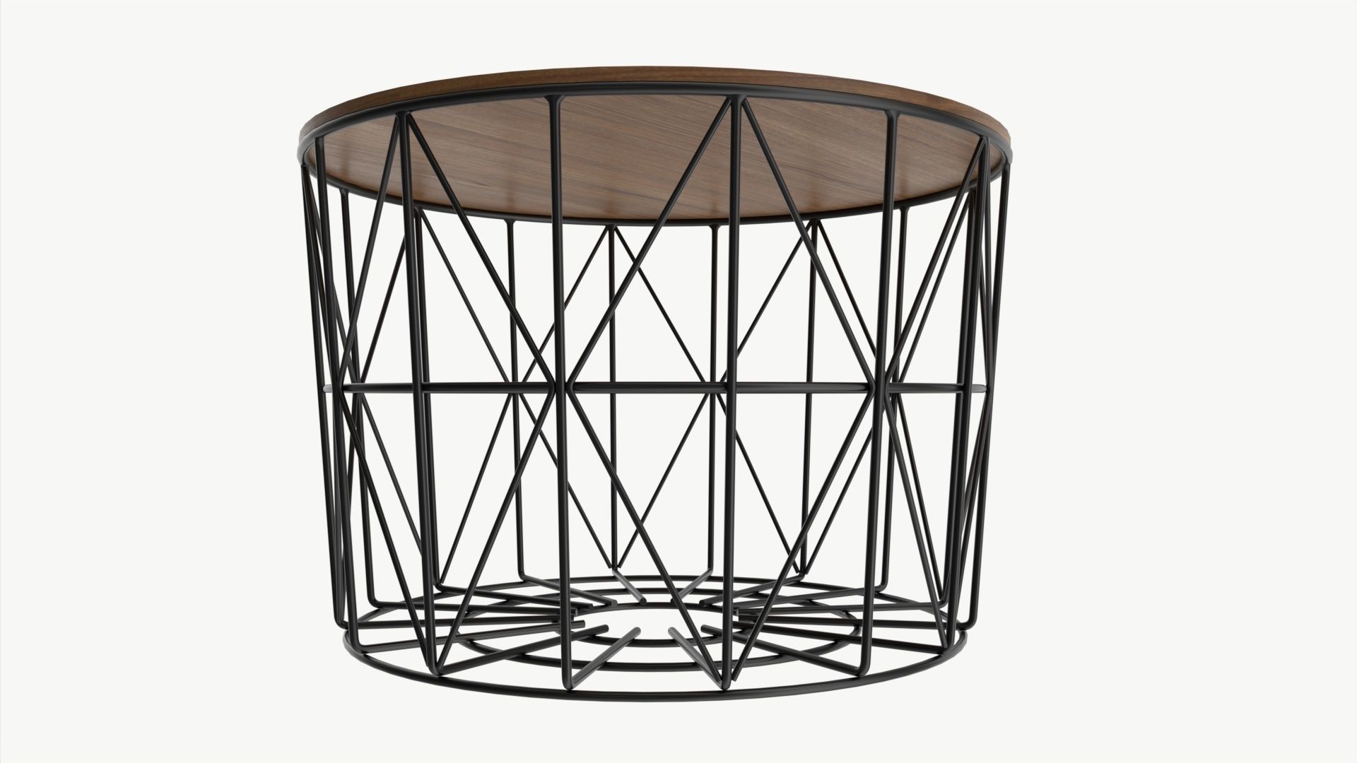 Coffee table Helena round 03 3D model_2