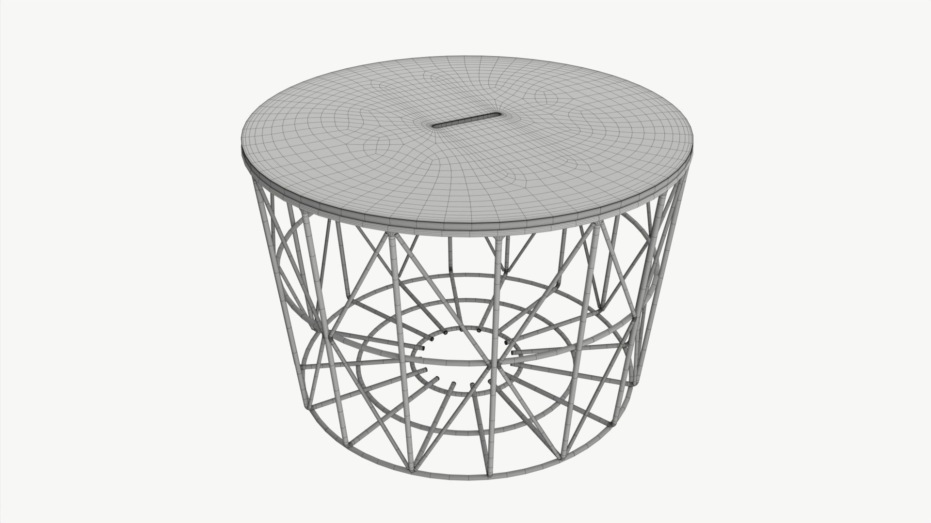 Coffee table Helena round 03 3D model_5
