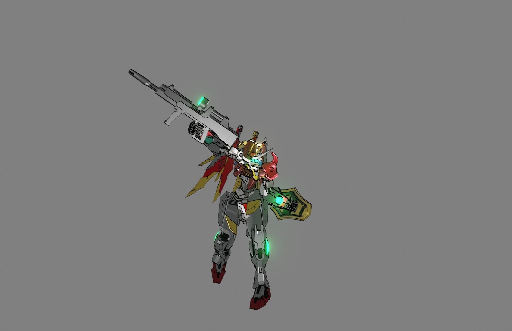 Attacker Gundam 21 3D model_20