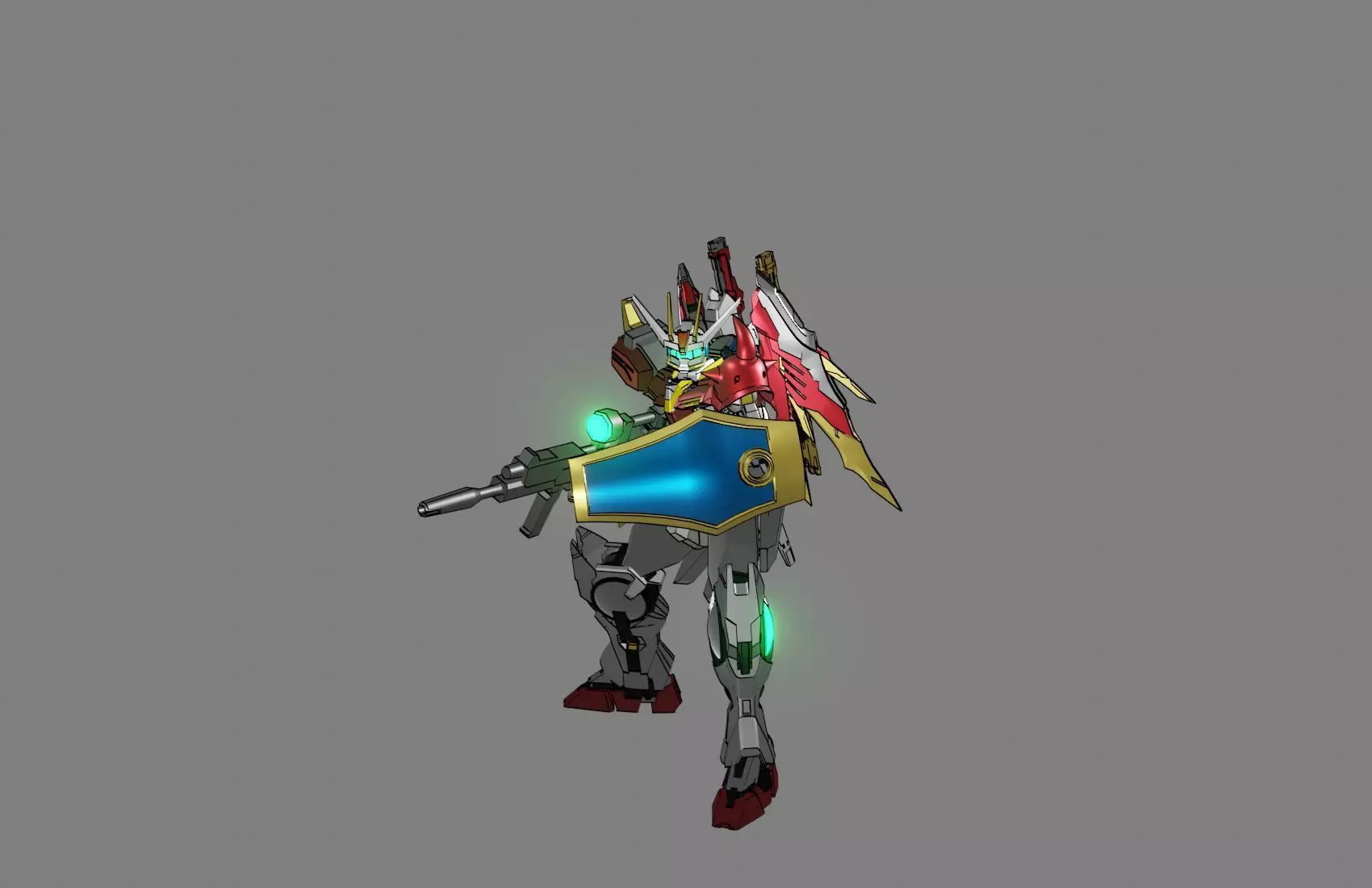 Attacker Gundam 21 3D model_0