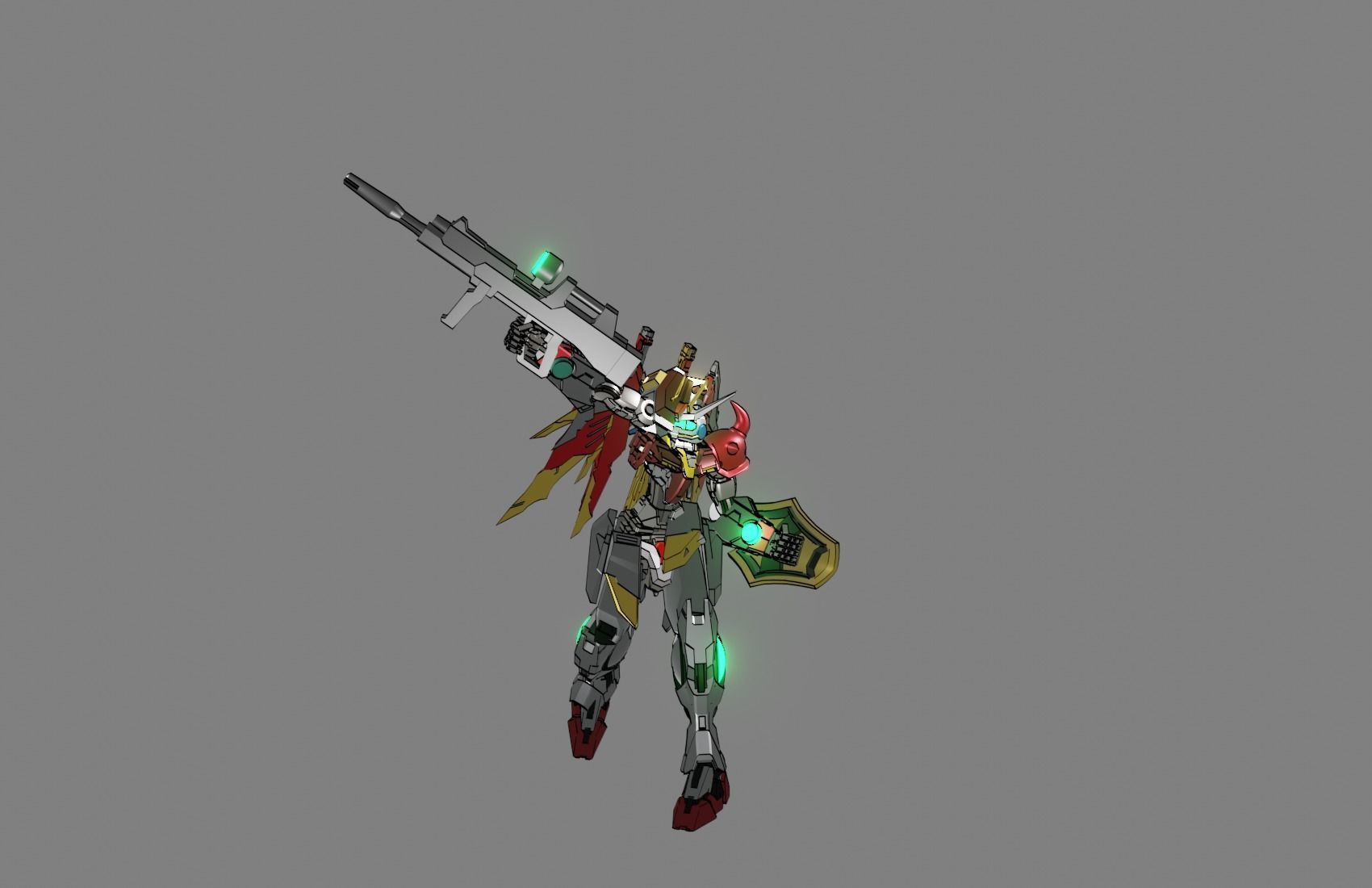 Attacker Gundam 21 3D model_18