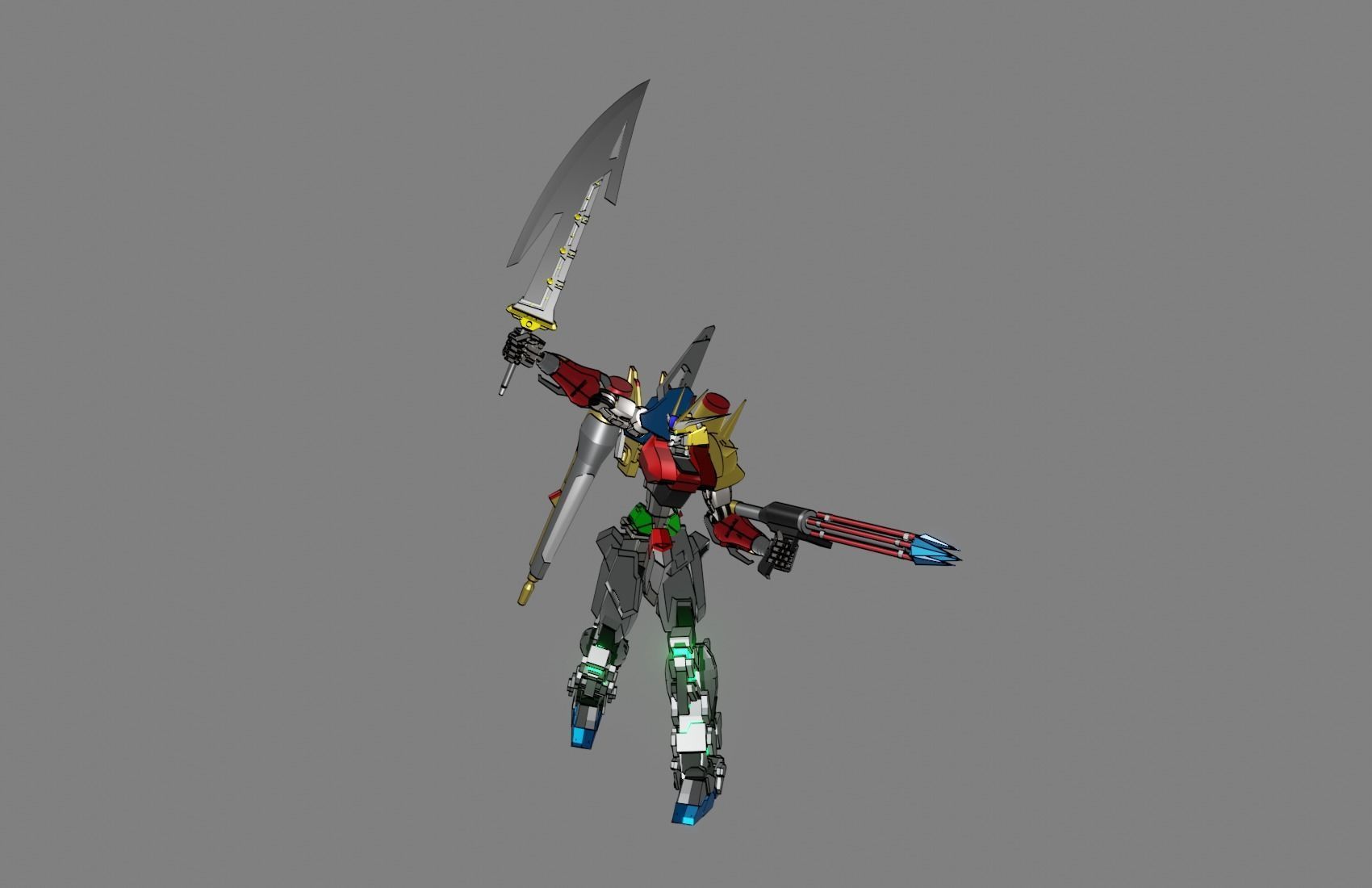 Attacker Gundam 20 3D model_21