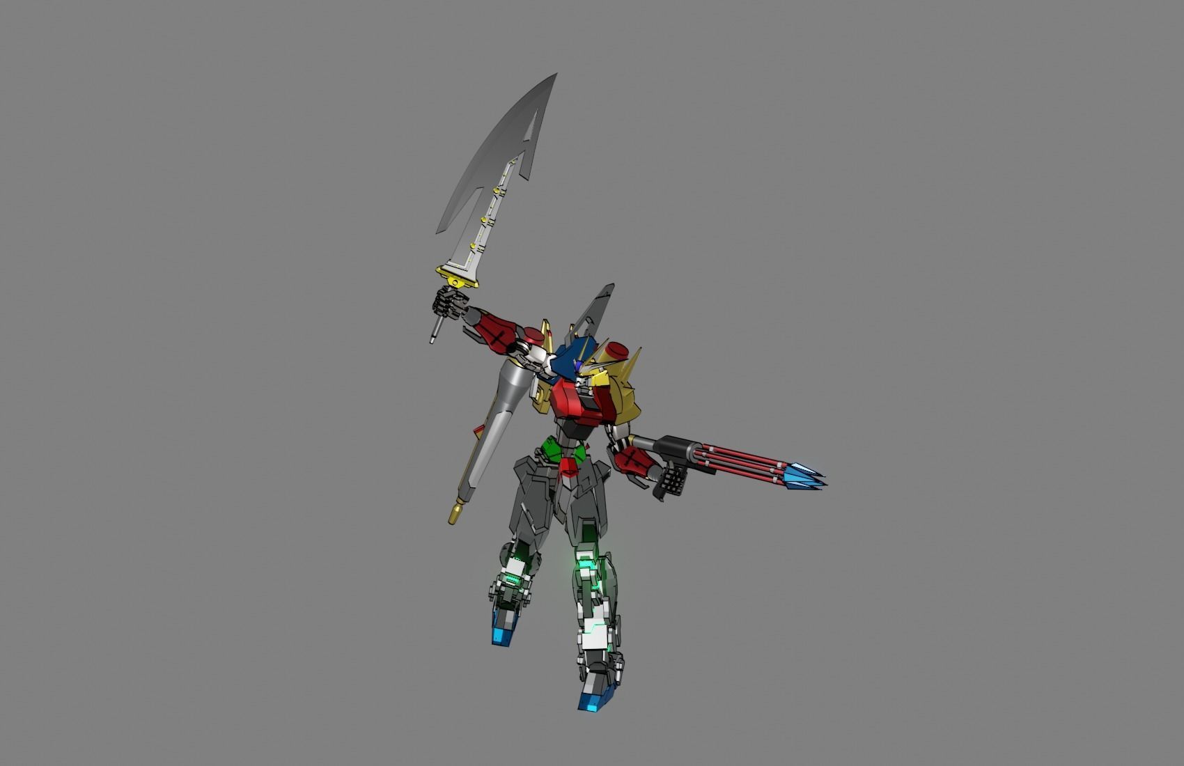 Attacker Gundam 20 3D model_23