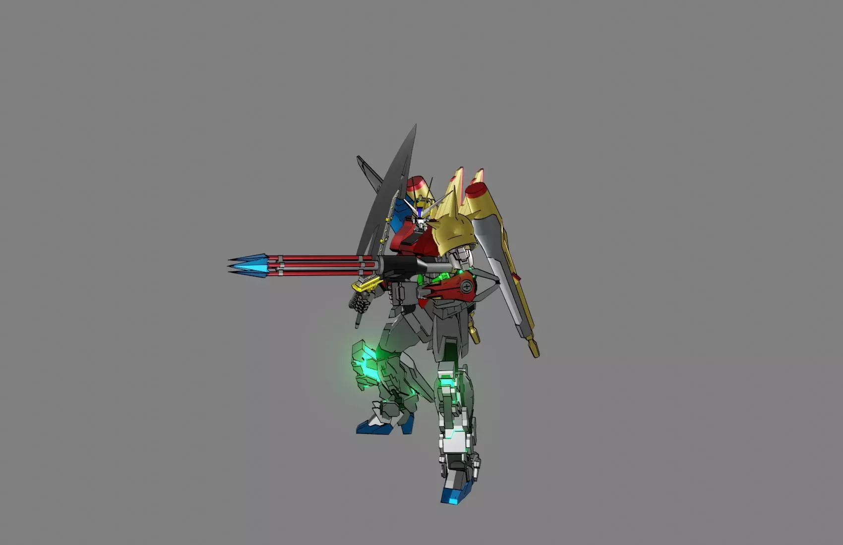 Attacker Gundam 20 3D model_0
