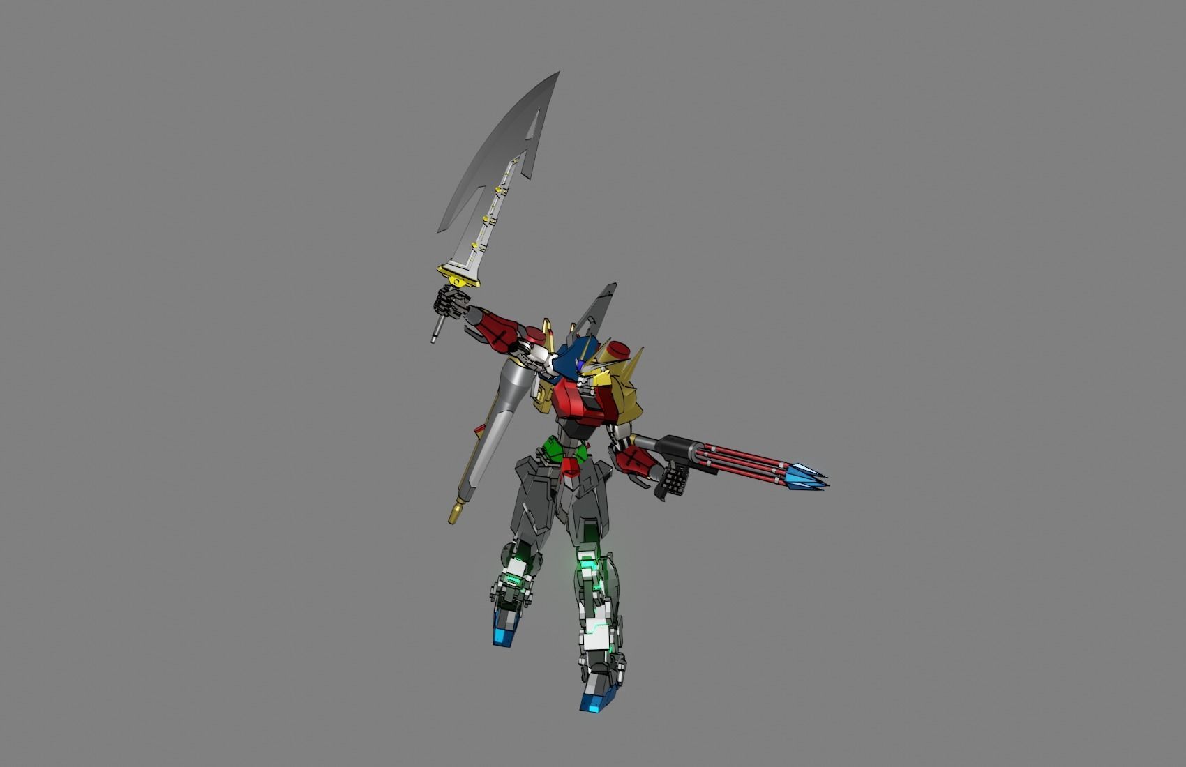 Attacker Gundam 20 3D model_22