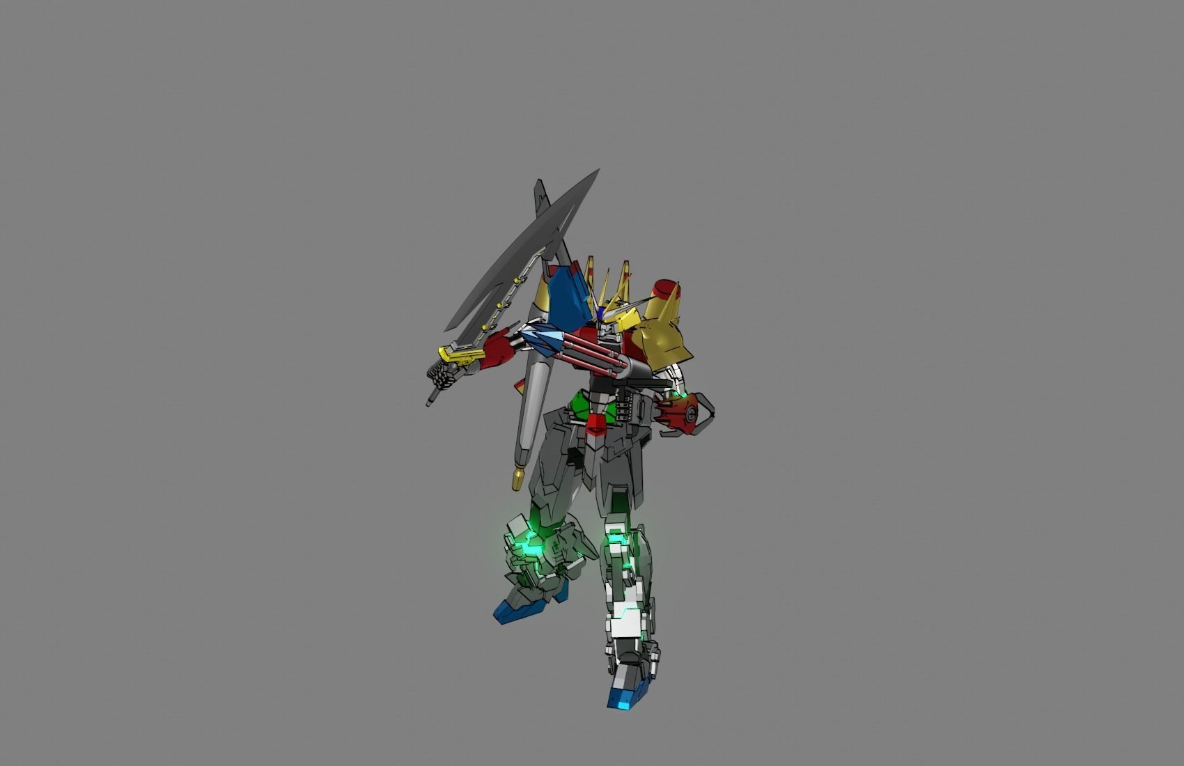 Attacker Gundam 20 3D model_8