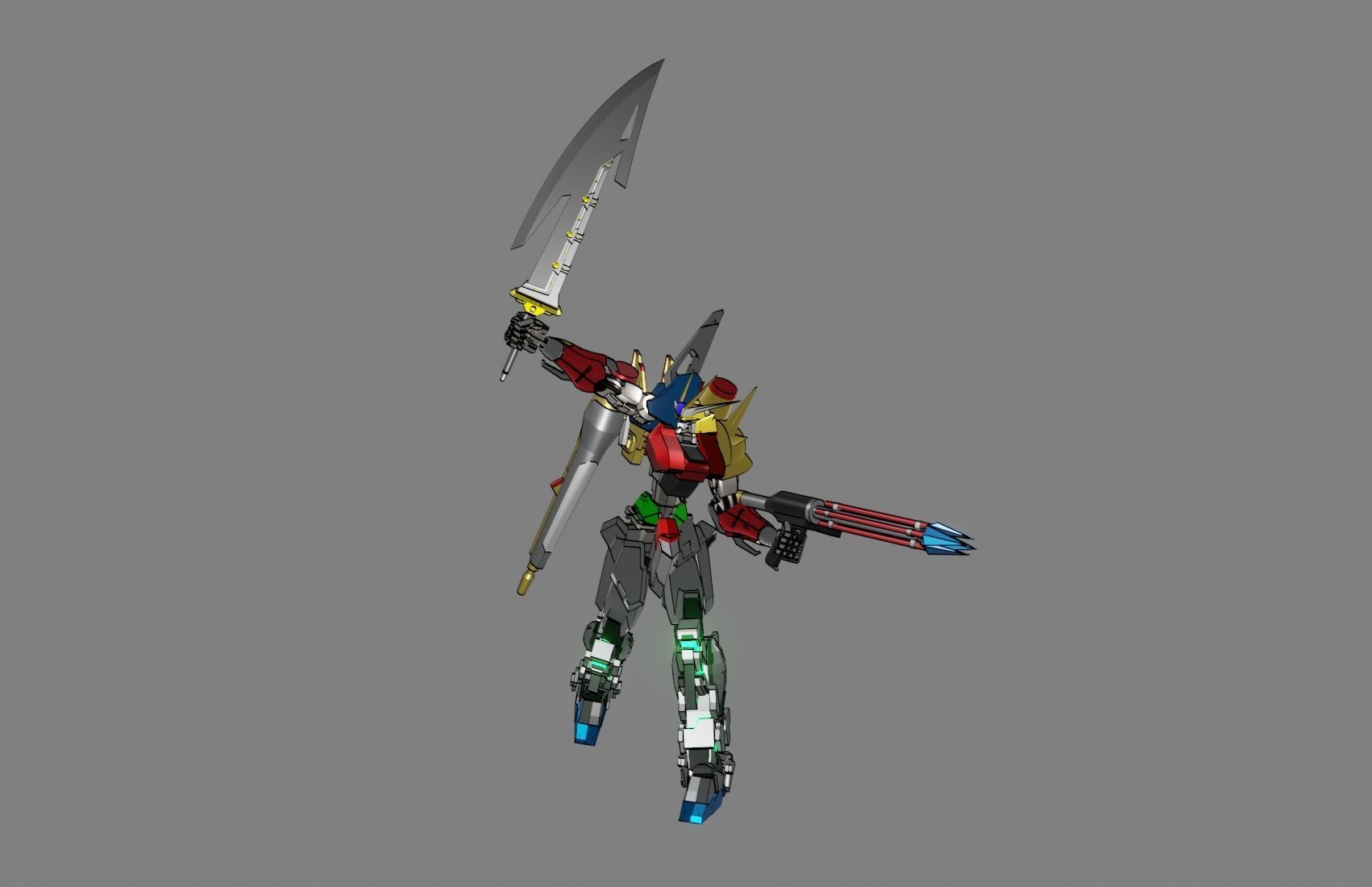 Attacker Gundam 20 3D model_17