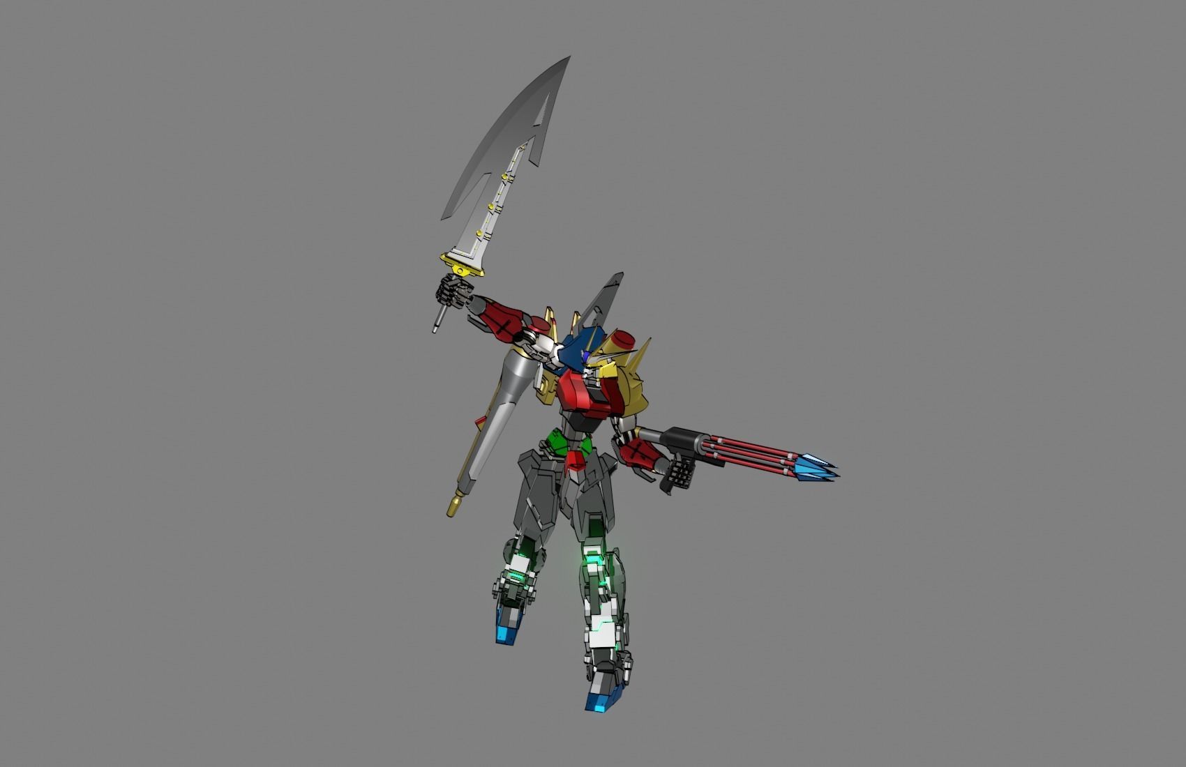 Attacker Gundam 20 3D model_18