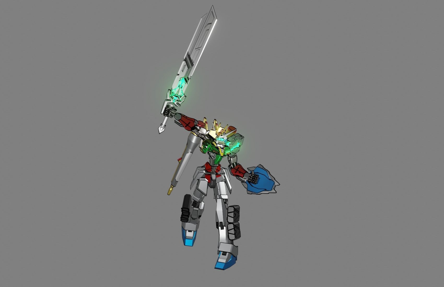Attacker Gundam 2 3D model_20
