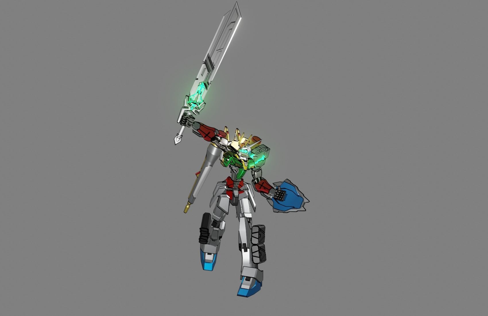 Attacker Gundam 2 3D model_18