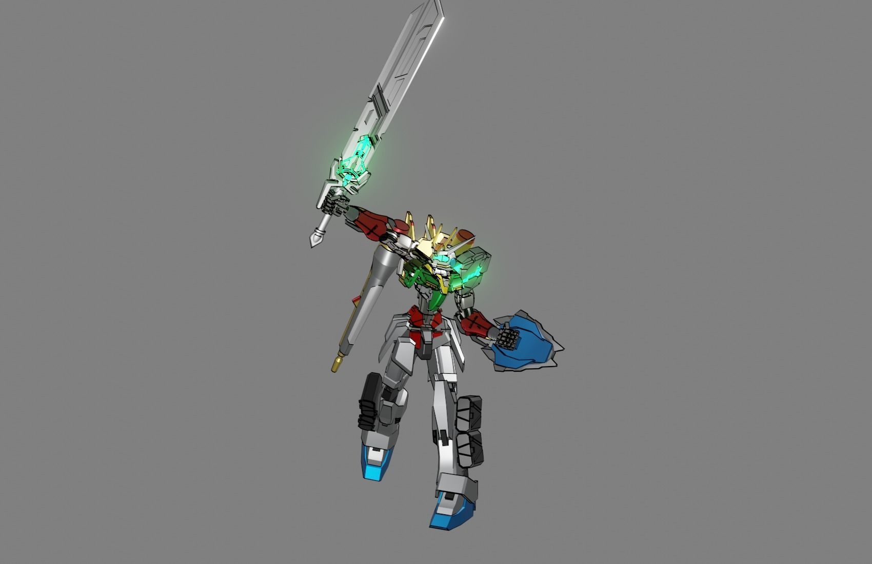 Attacker Gundam 2 3D model_14