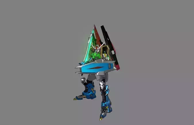 Attacker Gundam 19 3D model