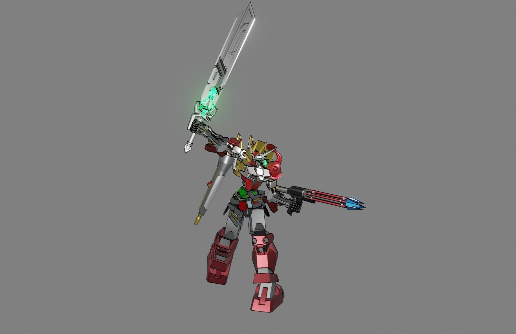 Attacker Gundam 18 3D model_18