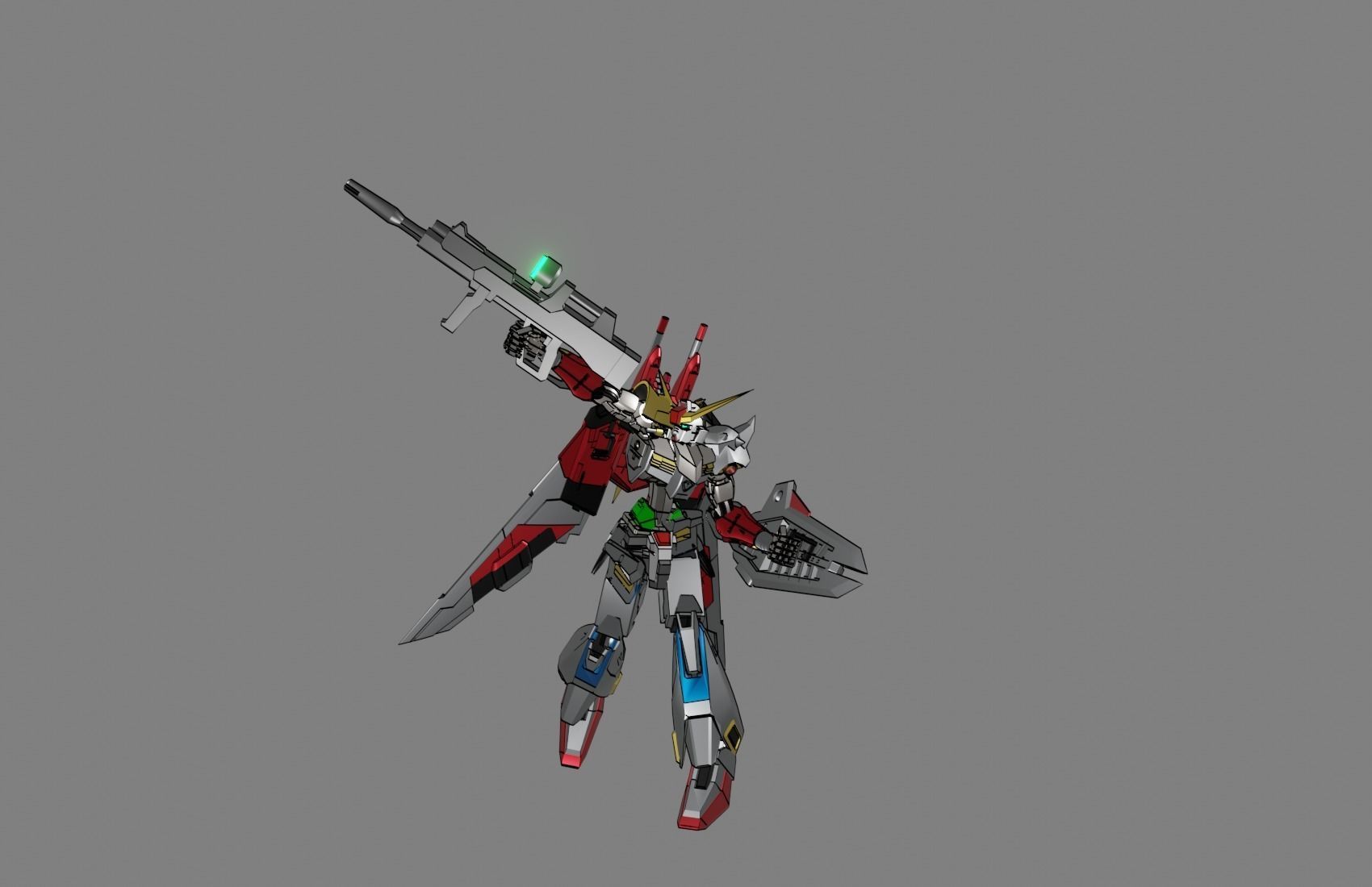 Attacker Gundam 17 3D model_19