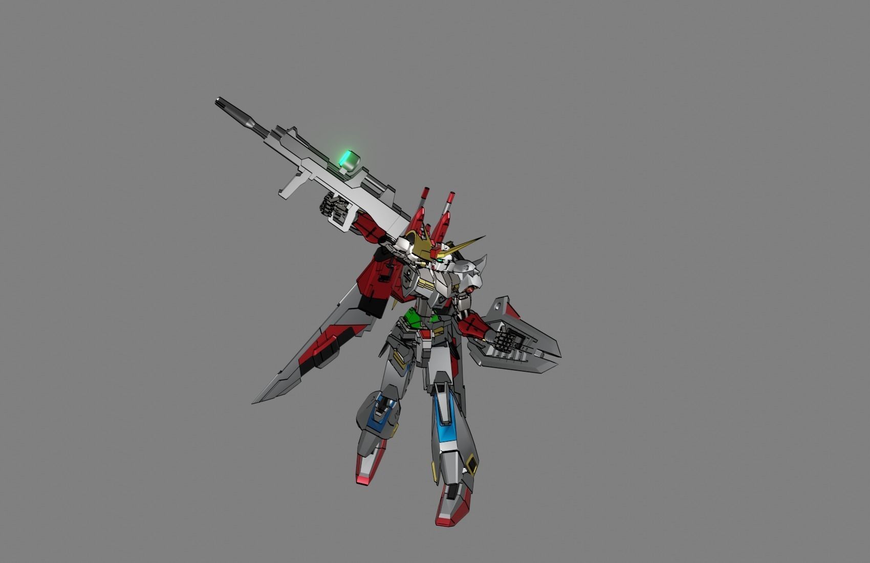 Attacker Gundam 17 3D model_15