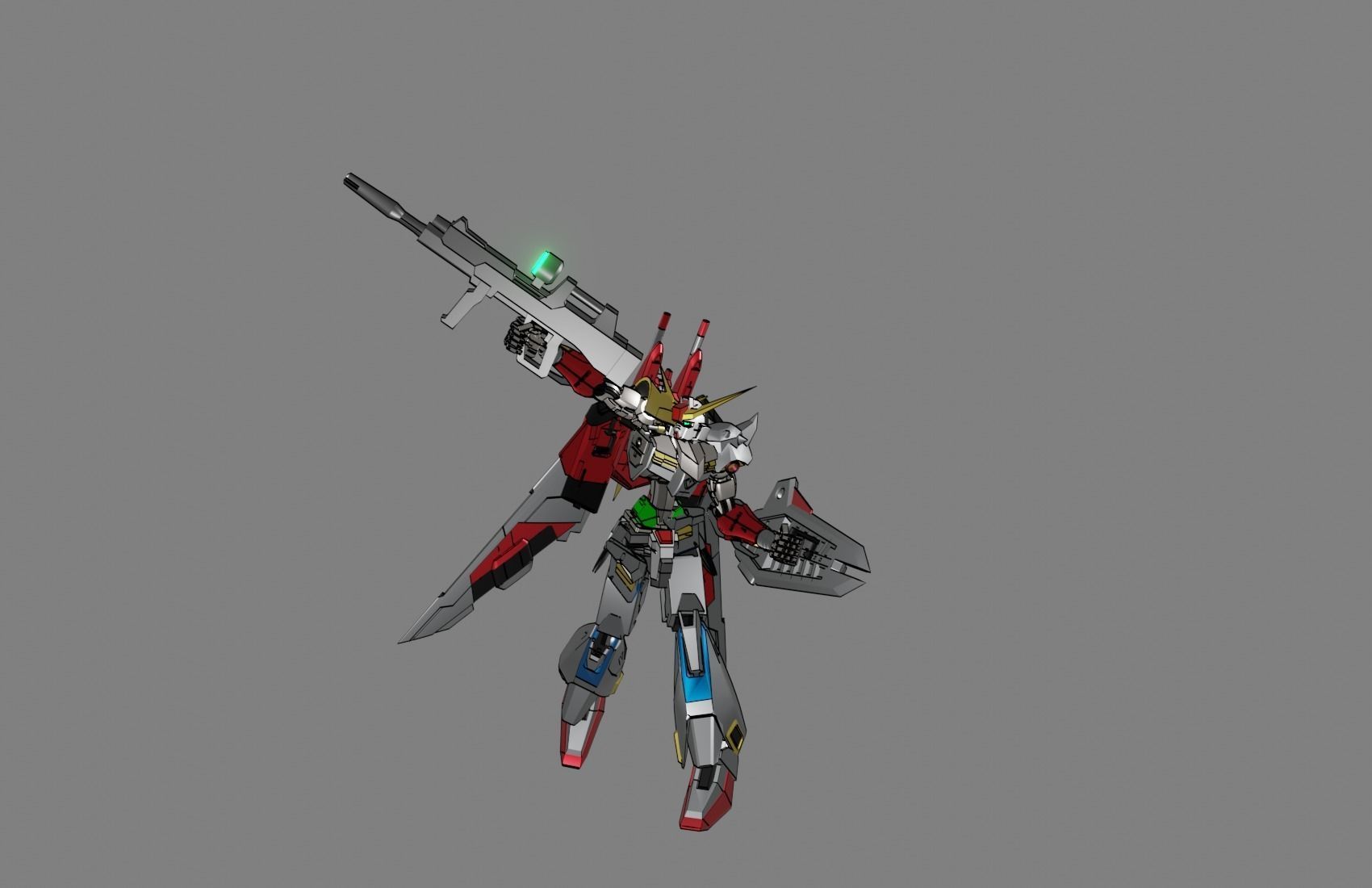 Attacker Gundam 17 3D model_18